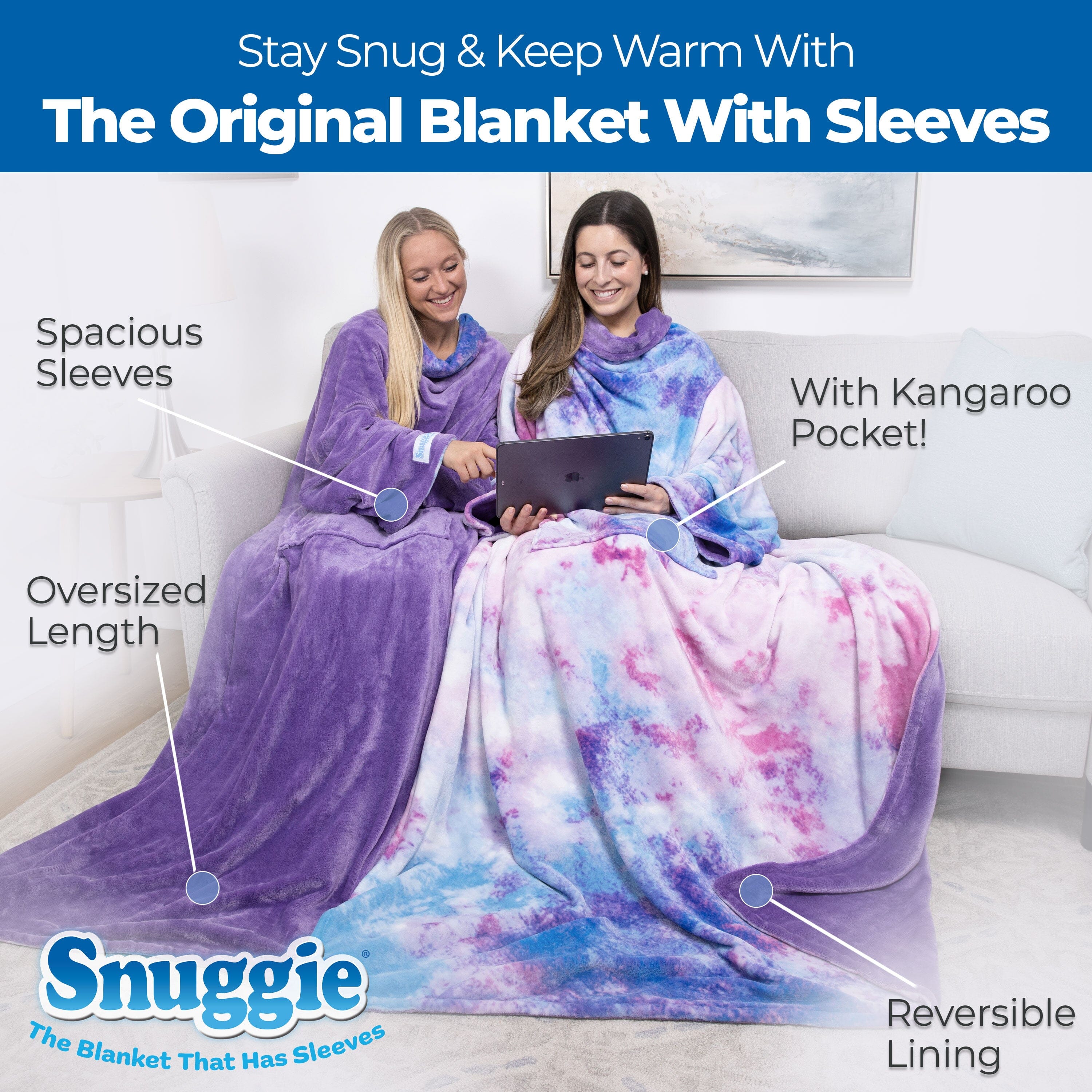 Reversible / Tie Dye and Purple