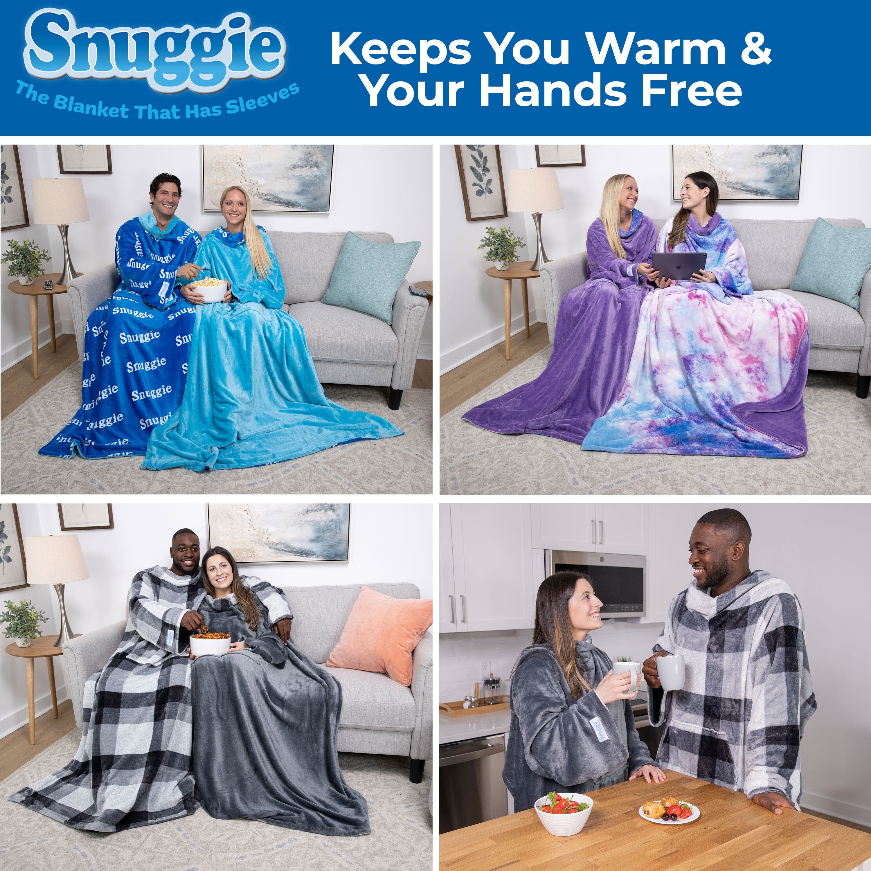 Blue and Snuggie Logo