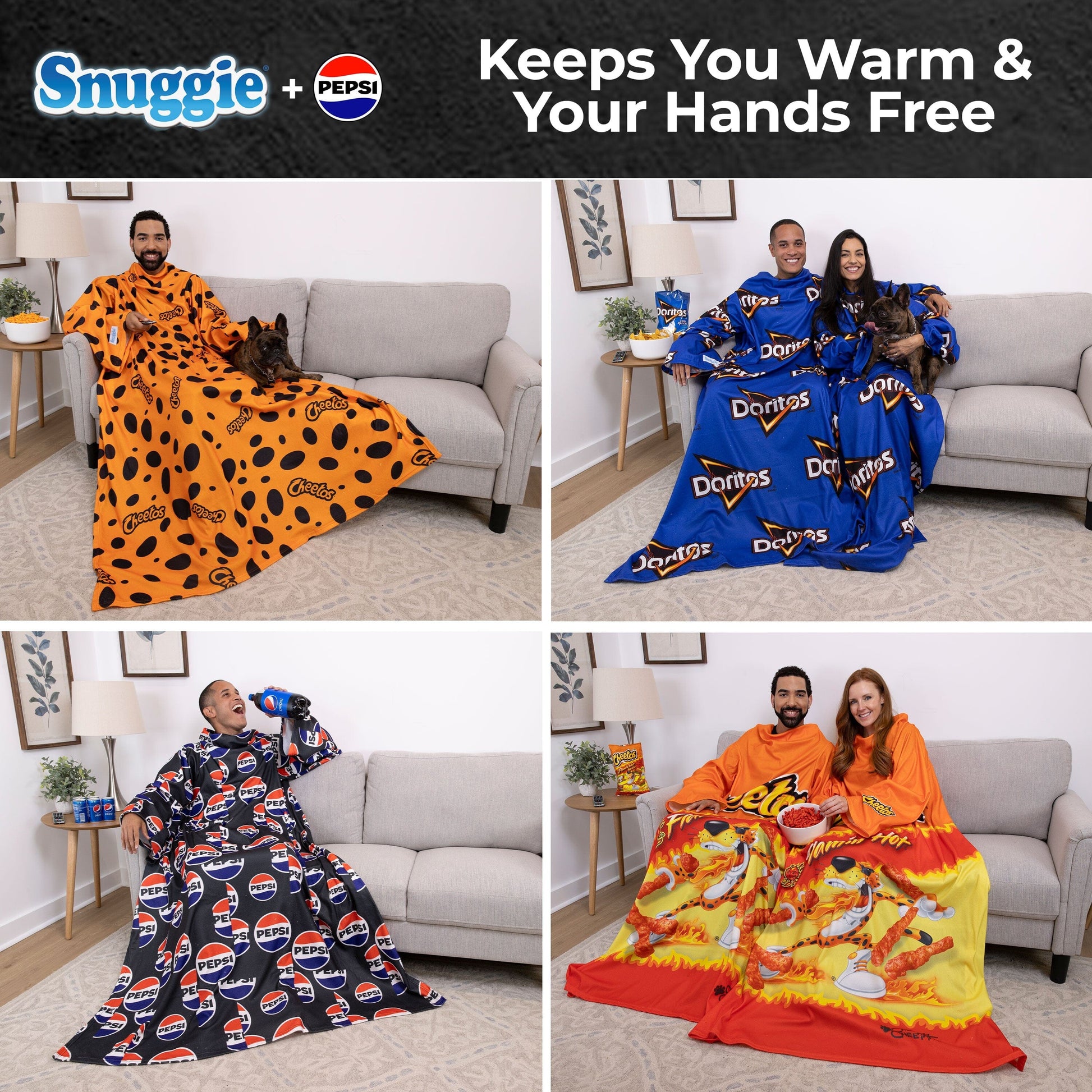 Snuggie Pepsi / Flaming Hot Cheetos