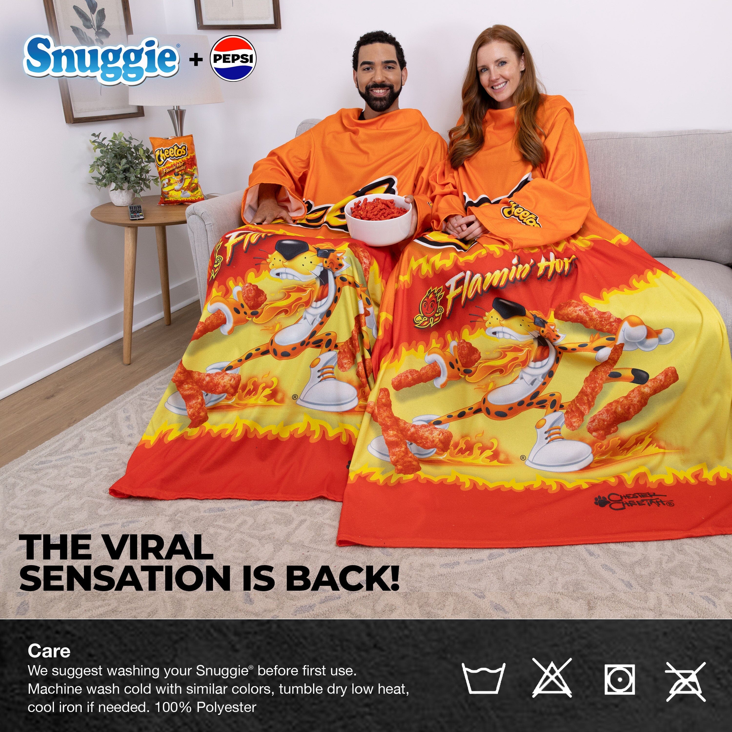 Snuggie Pepsi / Flaming Hot Cheetos