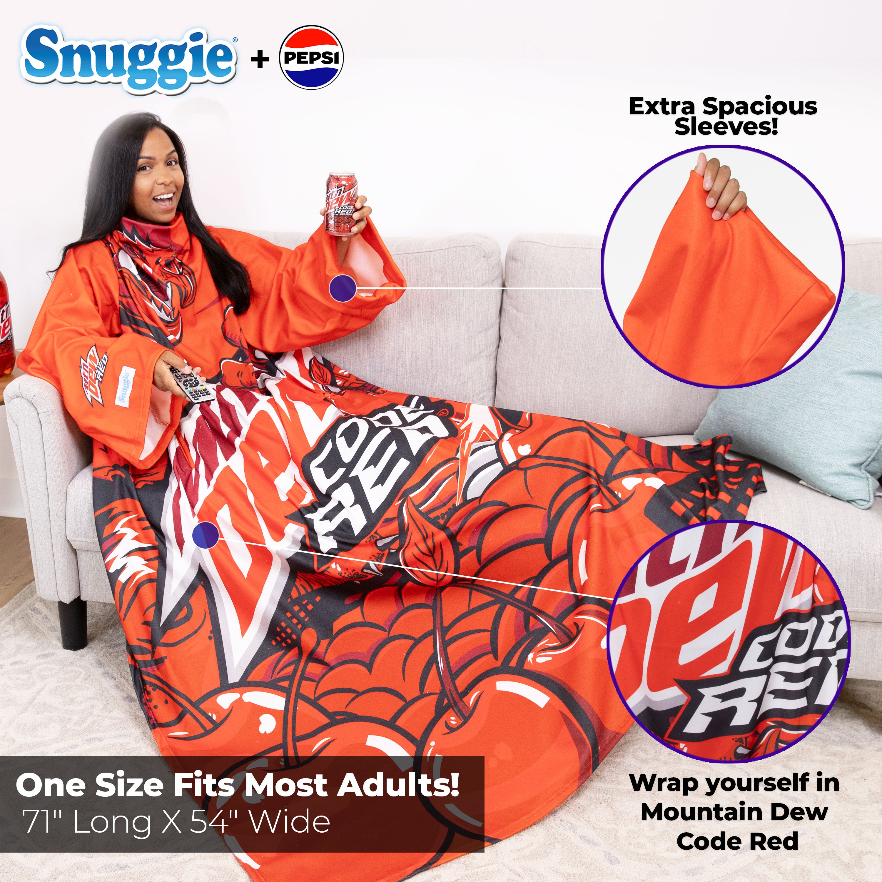 Snuggie Pepsi / Mountain Dew Code Red