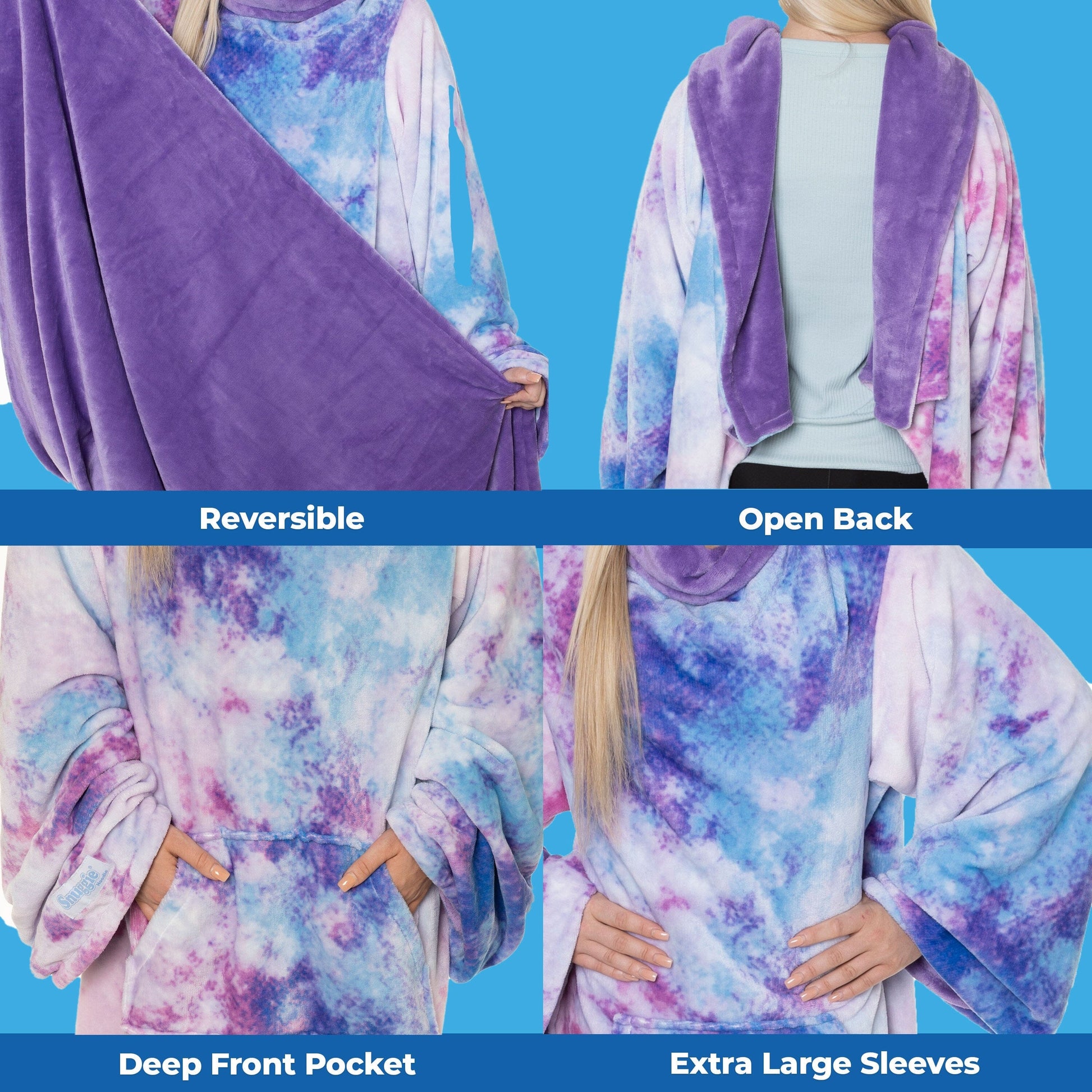 Reversible / Tie Dye and Purple