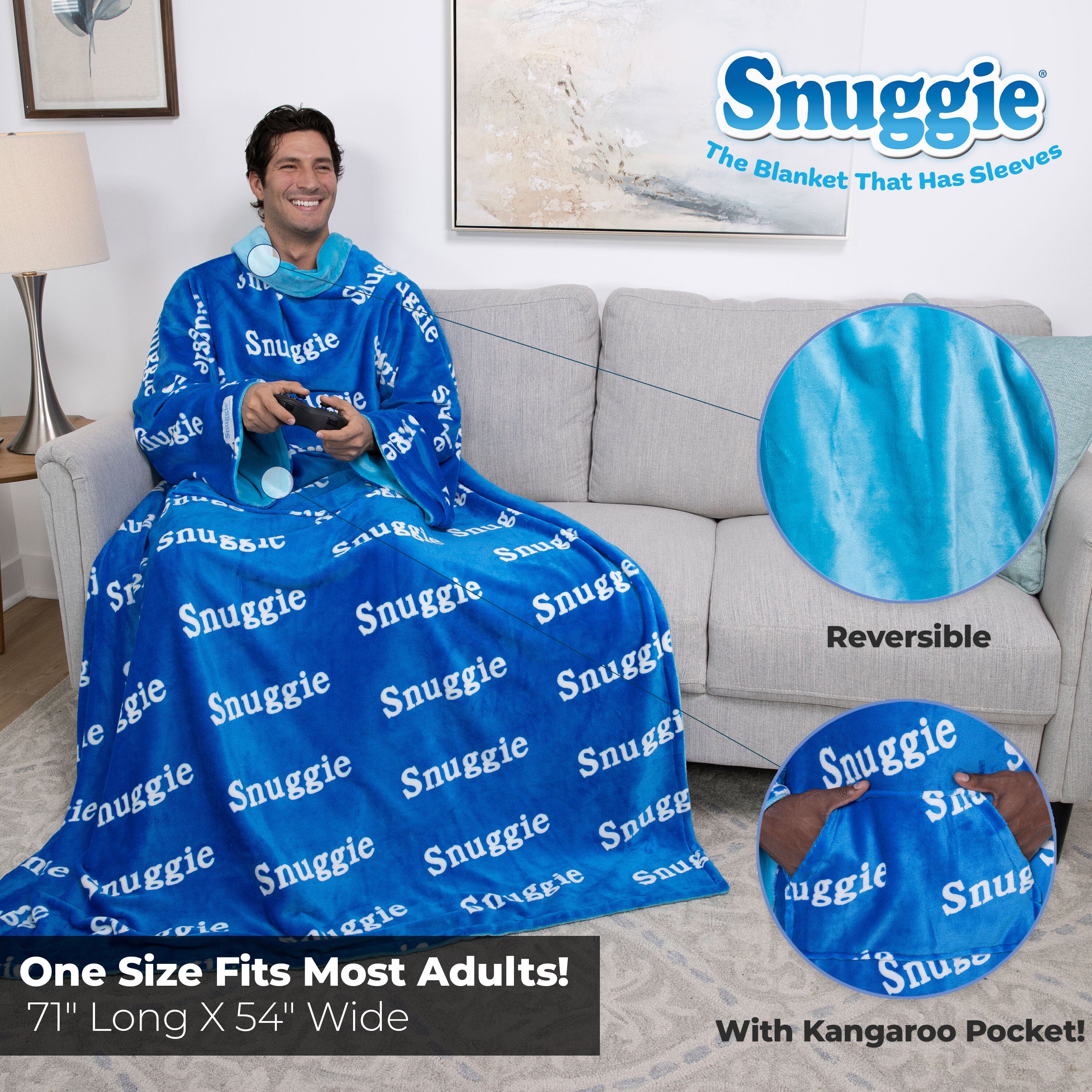 Blue and Snuggie Logo