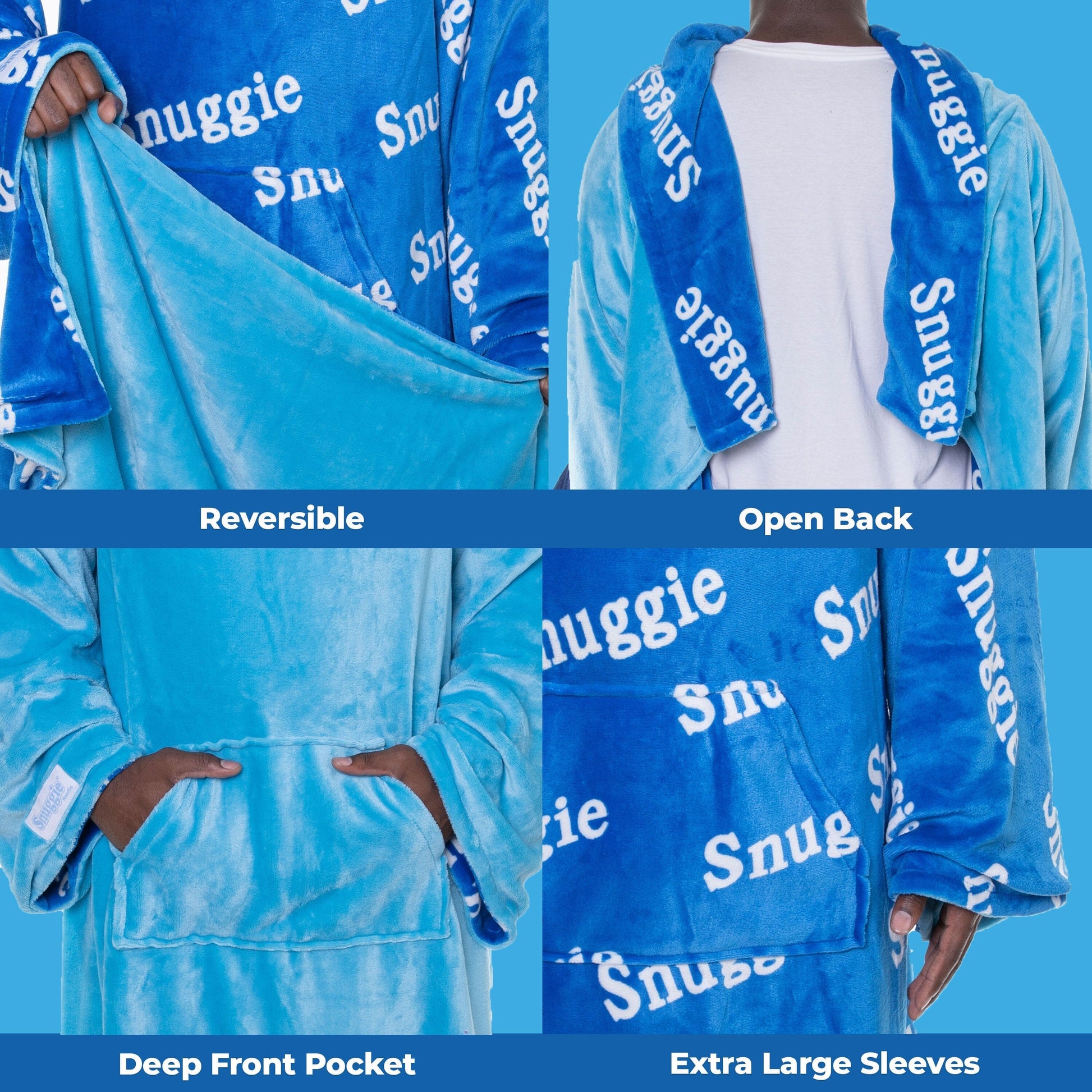 Reversible / Blue and Snuggie Logo