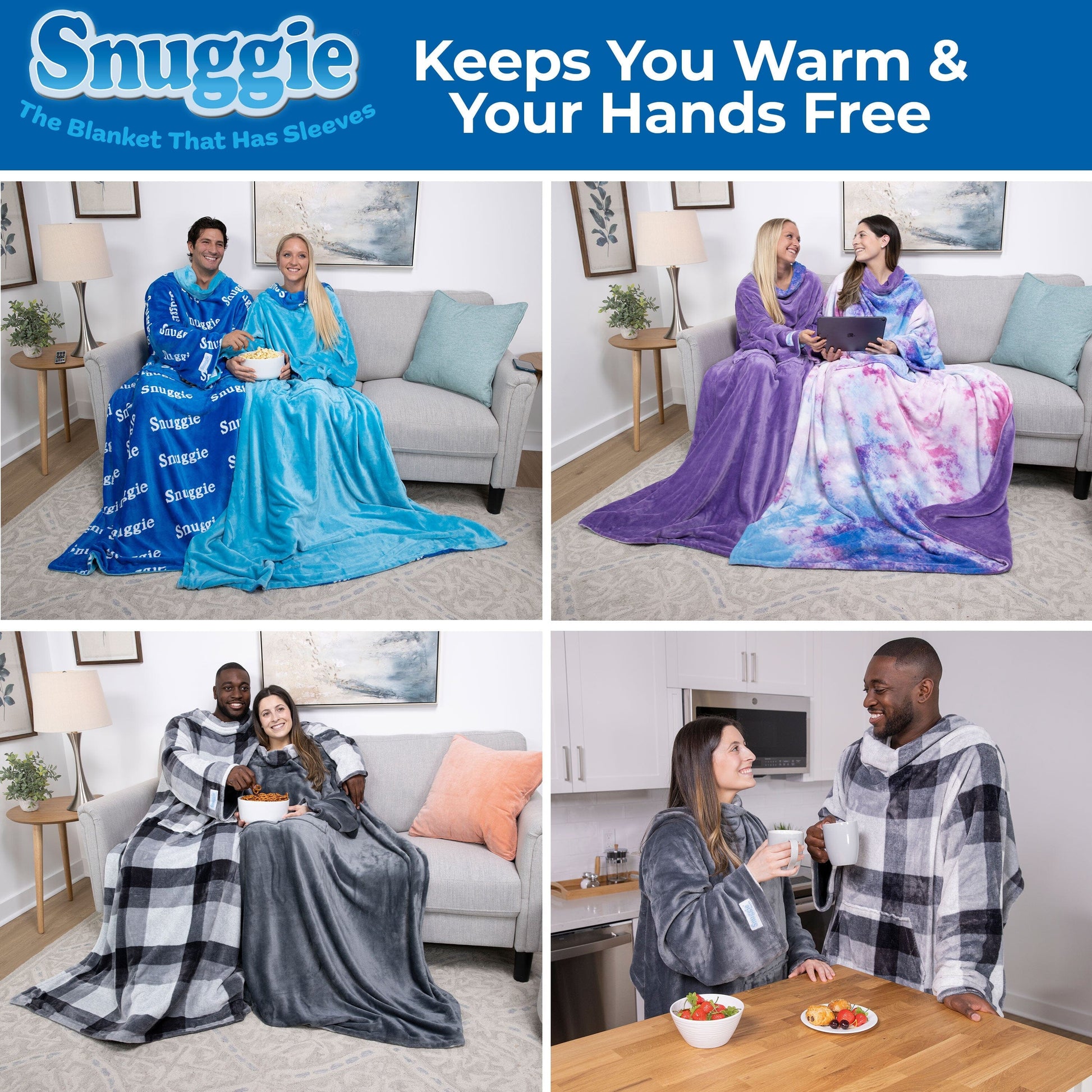 Reversible / Blue and Snuggie Logo