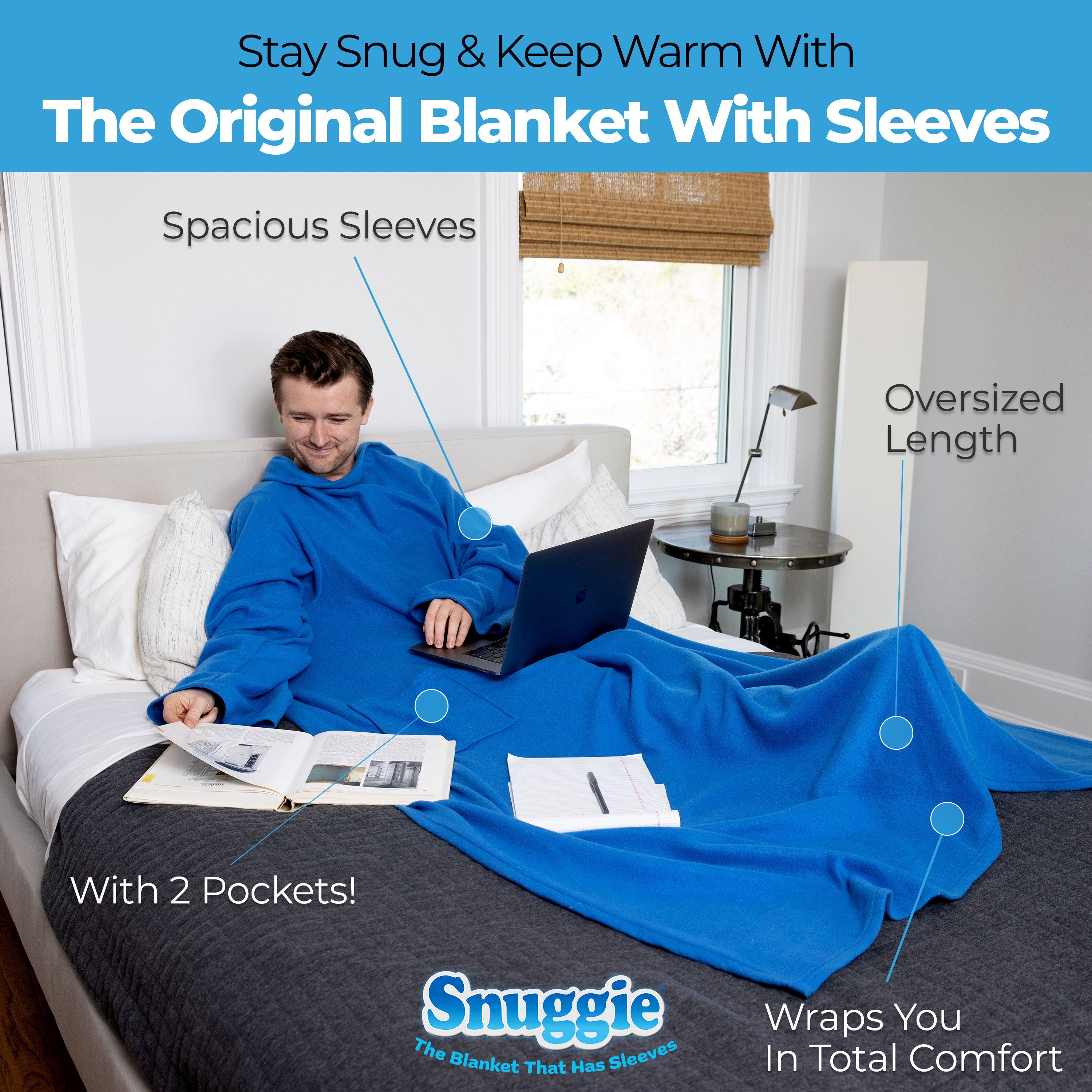 The Slanket - The Original Blanket With Sleeves
