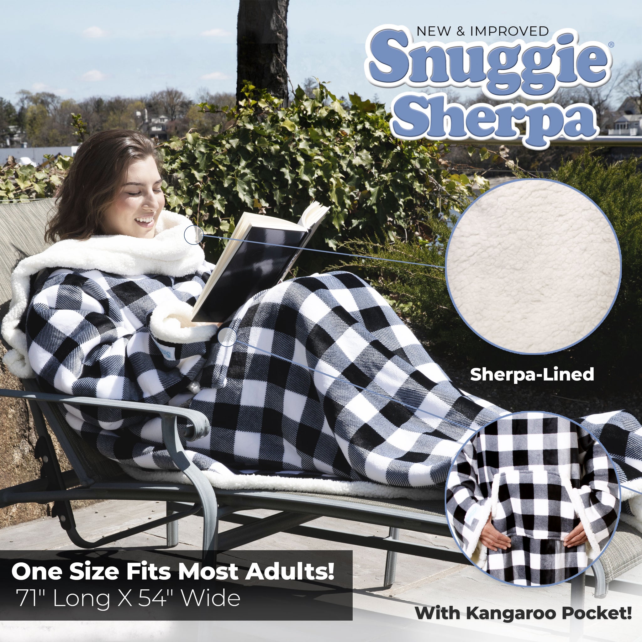 White and Black Buffalo Plaid