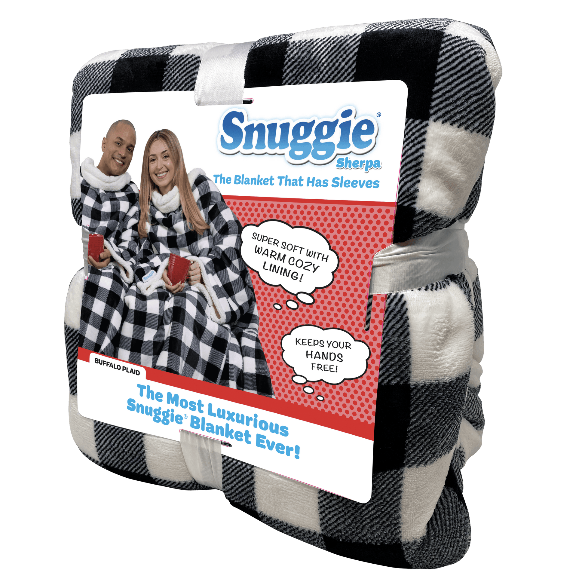 Sherpa / White and Black Plaid