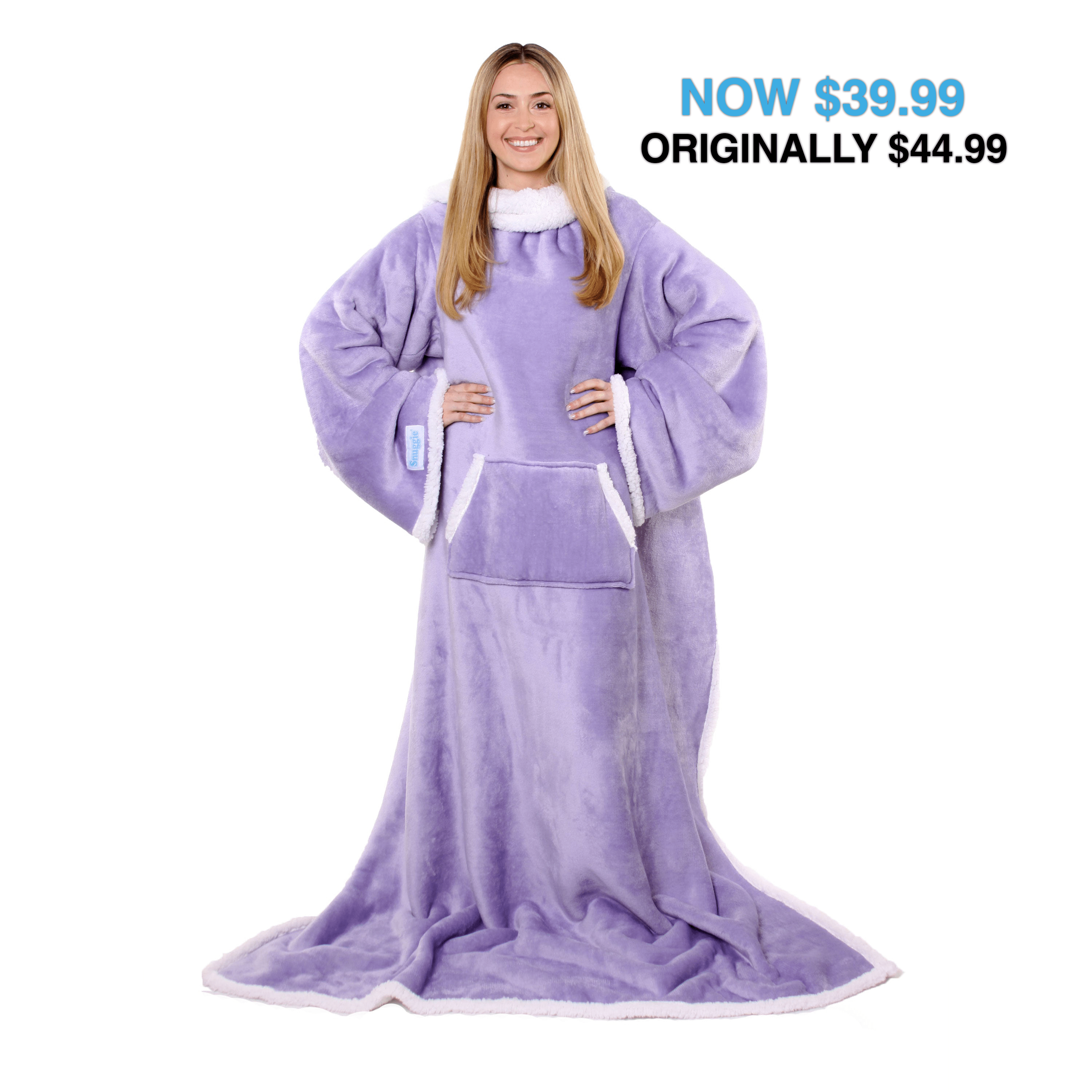 Snuggies Robe Snuggie The Original Wearable Blanket That Has Sleeves, One, 43% OFF